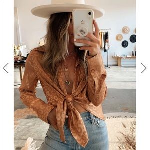 Satin Long Sleeve Blouse